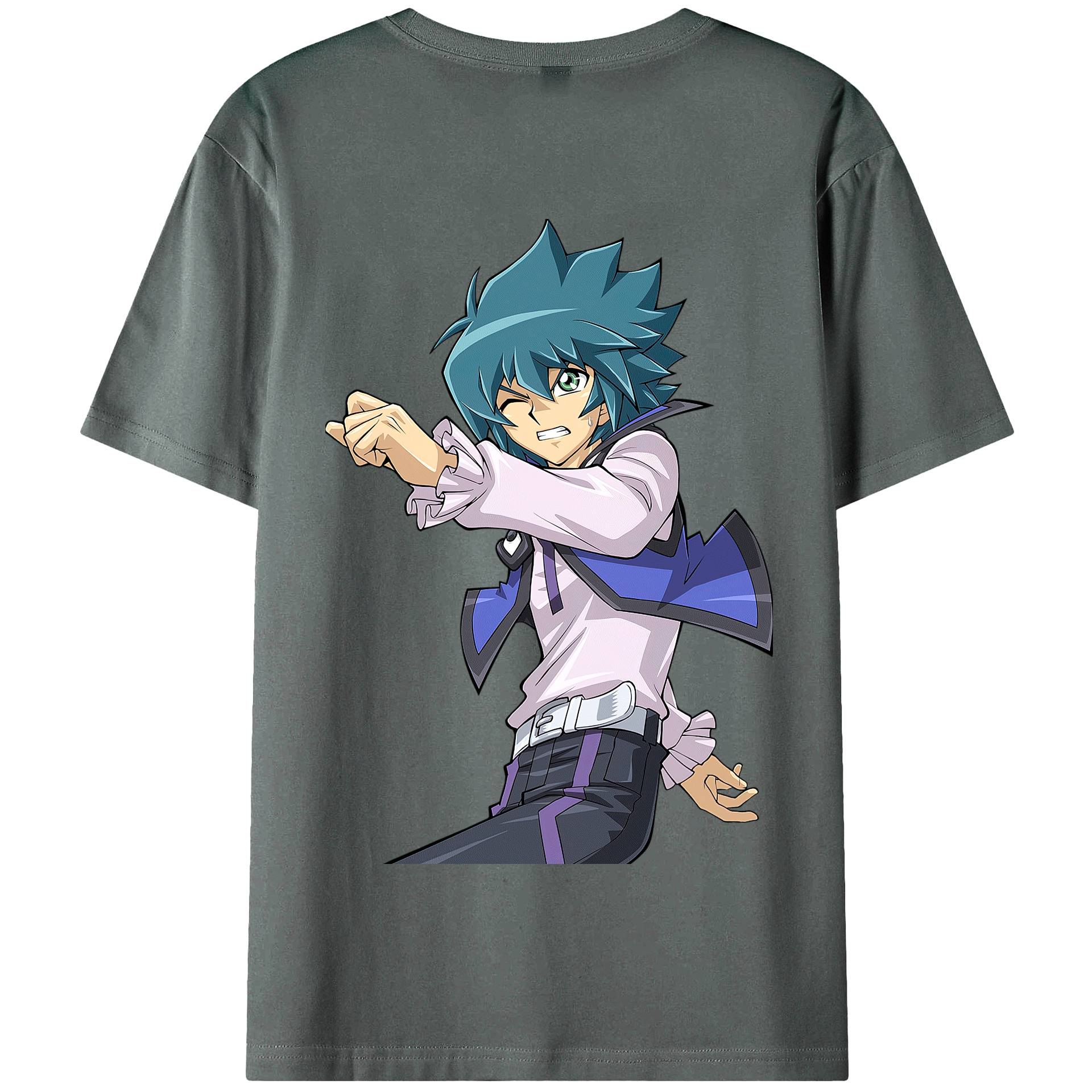 （画像用） 遊☆戯☆王 Yu-Gi-Oh! 綿100％半袖Tシャツ（背面プリント）